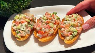 Delicious snack in 5 minutes! These sandwiches will disappear from the table in 1 minute!