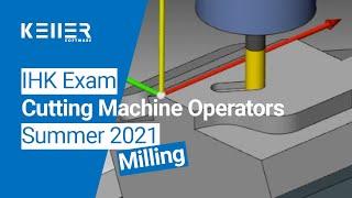 Simulation of IHK Exam Summer 2021 (conducted in Germany) for Cutting Machine Operators in Milling