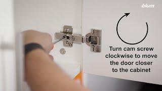 CLIP top BLUMOTION 110° Depth Adjustment: How to fix protruding cabinet doors