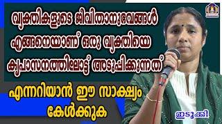 വ്യക്തികളുടെ ജീവിതാനുഭവങ്ങൾ എങ്ങനെയാണ് ഒരു വ്യക്തിയെ   കൃപാസനത്തിലോട്ട് അടുപ്പിക്കുന്നത്