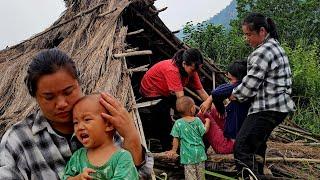 The house collapsed, the mother died. Leaving behind 3 young children. Dinh arrived too late.