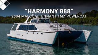 2004 Malcom Tennant 16m Powercat "Harmony 888" For Sale with The Yacht Sales Co. Incorp MHS