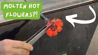 Glass Blowing: An Electrifying Flower Made in Glass & MORE! #306