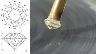 How To Cut a Round Brilliant Gemstone Using a Faceting Diagram, For Beginners