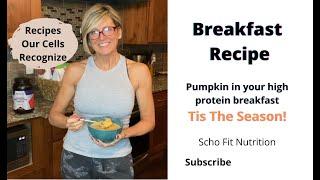 Pumpkin In Your High Protein Healthy Breakfast - Cellular Nutrition - Eating For Recovery