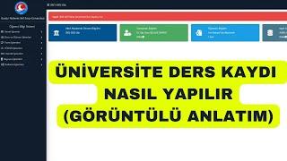 Üniversite Ders Kaydı Nasıl Yapılır - Ders Kayıt Nasıl Yapılır Üniversite