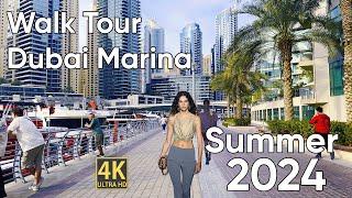 © 2024 Dubai  Wonderful Marina Summer 2024 , Walk around Dubai Marina [4K]