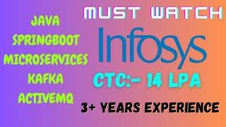 Infosys 3 Years Interview Experience | Java | Spring Boot | Microservices | Kafka | ActiveMQ