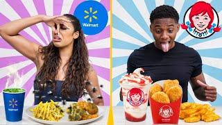 FAST FOOD VS WALMART FOOD CHALLENGE