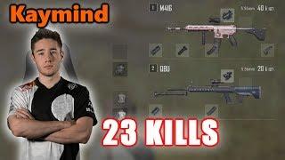 Team Liquid Kaymind - 23 KILLS - M416 vs SQUADS - PUBG