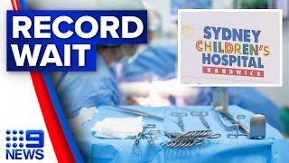 Waiting times at Sydney children’s hospitals blow out to record levels | 9 News Australia