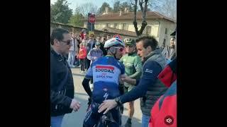 JULIAN ALAPHILIPPE  ( SOUDAL QS ) IN TROUBLE  MILANO SANREMO 2023 