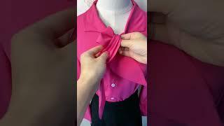 Tie the shirt with a bow streamer