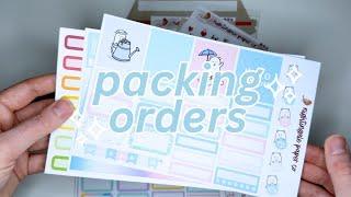 Packing Birthday Sale Orders | Sticker and Stationery Shop