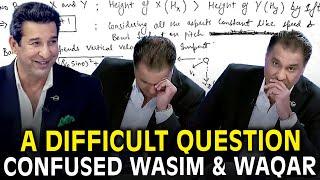 A Difficult Mathematics Question Confused Wasim Akram & Waqar Younis | THE DP WORLD DRESSING ROOM