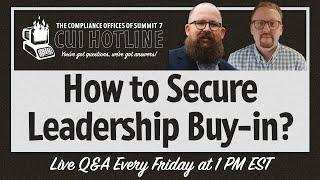 How to Secure Leadership Buy-in for CMMC?