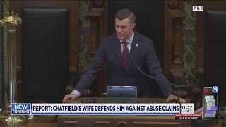 Report: Chatfield's wife defends him against abuse claims