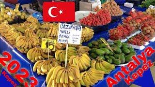 Local Street Market in Antalya-Kepez, Türkiye 2023