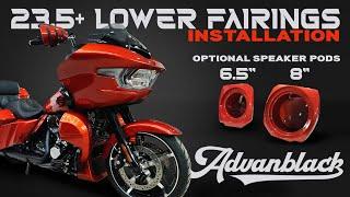 BRAND NEW!! Advanblack Lower Fairings -  Install 23.5/24+ Touring Models