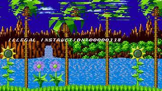 Hidden Palace Zone's music in Sonic 1's Green Hill Zone