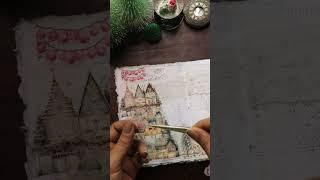 ASMR COZY Journaling  #christmas #papertherapy  relaxing sounds of collage