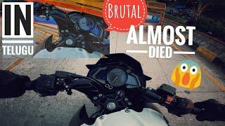 Accident On NS200 #telugumotovlogs , #ns200accident #motovlog #telugu