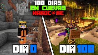 Sobreviví 100 días En Un Mundo SOLO DE CUEVAS En Minecraft Hardcore... Esto pasó