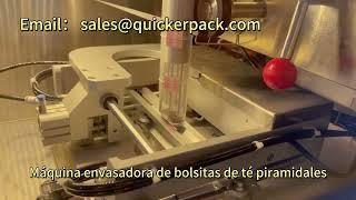 Máquina empacadora de bolsitas de té piramidal de té de salvia/té