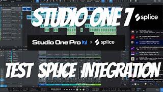 STUDIO ONE 7 - Test Splice  Integration (one sample synth & drums) - Let's Play 1