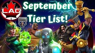 New September Tier List! Enchantress & Beta Ray Bill! Best Champions Ranked! Reworked SIM! - MCOC