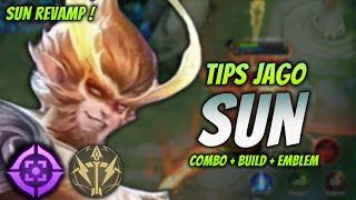 CARA MAIN SUN REVAMP ! BUILD & EMBLEM SUN REVAMP TERBARU 2024 ! | SUN BUFF EXP LANE GAMEPLAY