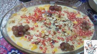 Fruit custard !!Fruit salad!! Hydrabadi  !! Fruit ka meetha!! by Vashma's kitchen