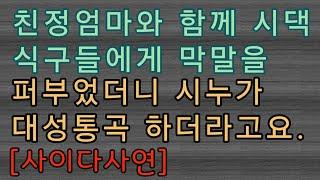 [사이다사연] 친정엄마와 함께 시댁식구들에게 욕했어요.  사이다썰 미즈넷사연 응징사연 반전사연 참교육사연 라디오사연 핵사이다사연 레전드사연