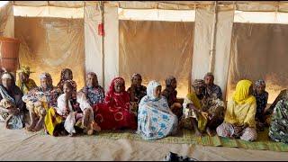 Women and girls fleeing Mali conflict find shelter at a displacement camp