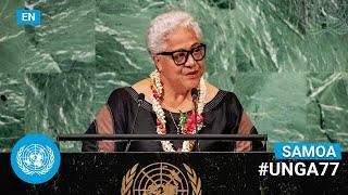  Samoa - Prime Minister Addresses United Nations General Debate, 77th Session (English) | #UNGA