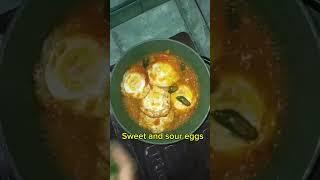 Sweet and sour eggs #youtubeshorts #cooking #cookingchannel #mycooking #food #recipe