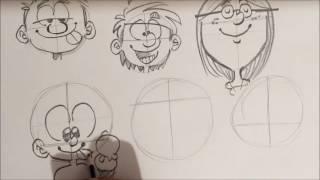 APRENDER A DIBUJAR CARICATURAS jugando con la simetría