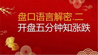 盘口语言解密，早盘看分时图走势，十分钟就知当天涨跌