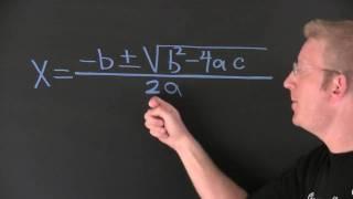 The Quadratic Formula