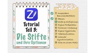 ZoomNotes Tutorial Teil 3: Stifte & Stiftoptionen