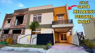 THE MASTERPIECE 7 Marla with MEZZANINE DESIGNER House For Sale in Bahria Town Islamabad