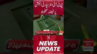 Decision reserved on PTI intra-party election