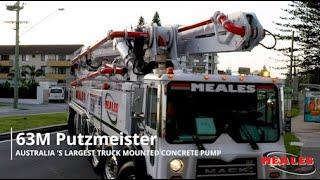 Meales 63M Putzmeister Concrete Boom Pump