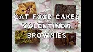 Cat Food Cakes - Valentine's Brownies 2022 - Unboxing + Taste Test