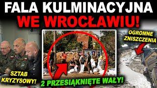 WAŁY PRZECIWPOWODZIOWE PRZESIĄKŁY W NOCY! - fala kulminacyjna we Wrocławiu