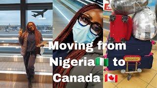 Travel Vlog: Moving from Nigeria to Canada as an International student. First time in Canada