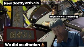 New scotty arrivals ️we did meditation  night view of Darjeeling ️