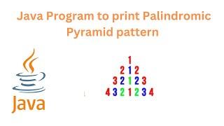 Java Program to print Palindromic Pyramid Pattern