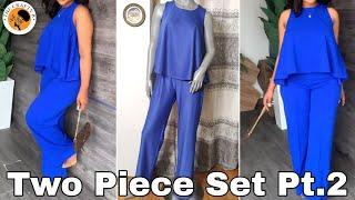 [Sewing Tutorial] How To Sew A High Low Circle Top And A Trouser