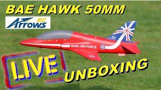 RCI LIVE - NEW Arrows RC BAE HAWK Unboxing & Assembly